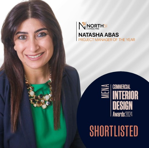 Natasha Abbas is shortlisted for Commercial Interior Design Awards 2024